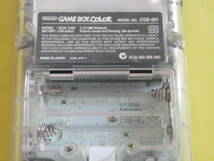 中古　 ゲームボーイカラー 　本体 　　クリア 　 　GAMEBOY COLOR　　　 CGB-001 _画像3