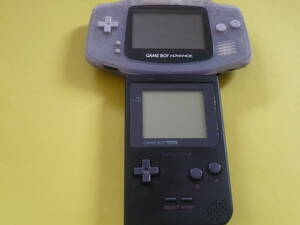  junk Game Boy Advance Mill key blue electrification un- possible Game Boy pocket black body 2 pcs. set nintendo 