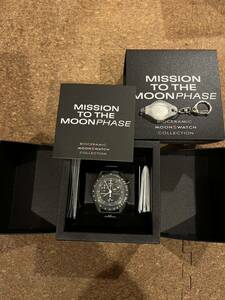 【新品】Snoopy x OMEGA x Swatch BIOCERAMIC MoonSwatch Mission To The Moonphase ブラック　オメガ スウォッチ スヌーピー 