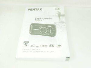 M160☆☆中古説明書★オリジナル★ペンタックス Optio W90