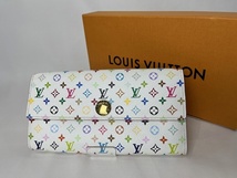 LOUIS VUITTON ルイヴィトン モノグラム マルチカラー ブロン アニス 白 ポルトフォイユサラ 長財布_画像1