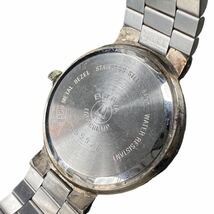 1円〜 売り切り BULOVA Longchamp QZ クォーツ ブラック文字盤 腕時計 ブローバ 同梱不可 【L0936】_画像2