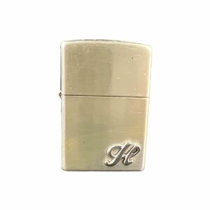 1円〜 売り切り ZIPPO ジッポー オイルライター ライター 喫煙具 シルバー イニシャル 同梱不可 【L1095】