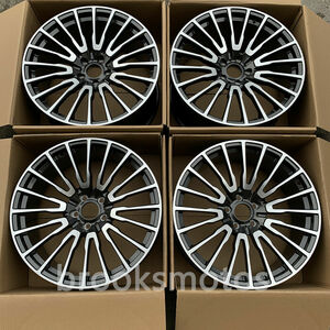 21インチ グレー GED ホイールセット BMW 2011+ 6 シリーズ F06 F12 F16 21X8.5 21X9.5 　-BRN-1214