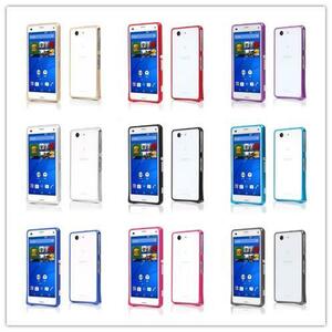 Xperia Z3 Compact SO-02G アルミバンパーカバー アルミケース 海馬バックル設計 軽量 メタル 工具のいらない