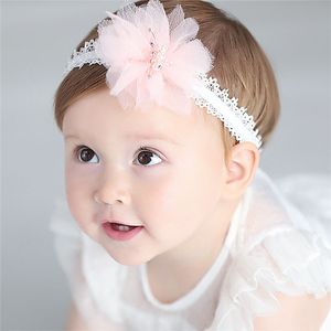  race flower attaching baby hair band Katyusha hand . making pretty . soft baby hair band newborn baby hair ornament photographing small articles 