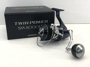 ■美品 SHIMANO シマノ 21 ツインパワー SW 8000HG スピニング リール 釣具 ブリ ヒラマサ 青物 ■