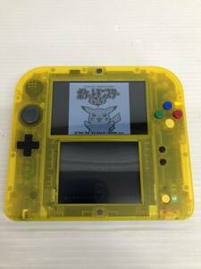 ■美品 Nintendo 2DS ポケットモンスター ピカチュウ 限定パック クリアイエロー ニンテンドー■