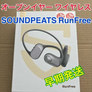 SOUNDPEATS RunFree ワイヤレスイヤホン オープンイヤー