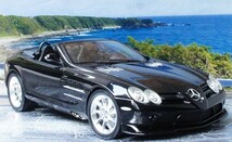 ディーラー特注 1/18 2007 ベンツ マクラーレン SLR ロードスター 黒 Mercedes Benz Mclaren Roadster ミニチャンプス PMA 送料無料_画像5