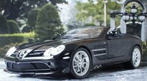 ディーラー特注 1/18 2007 ベンツ マクラーレン SLR ロードスター 黒 Mercedes Benz Mclaren Roadster ミニチャンプス PMA 送料無料_画像2