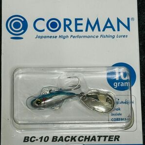 新品未開封　新製品　コアマン　BC-10 バックチャター　ブルーフラッシュメッキ