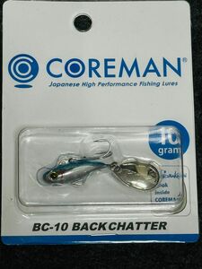 新品未開封　新製品　コアマン　BC-10 バックチャター　ブルーフラッシュメッキ