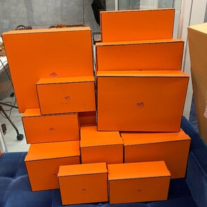 1円スタートエルメス HERMES 財布 小物系 バッグ ボックス 保存箱 13点セット まとめ売り その他バッグ オレンジ YH0004