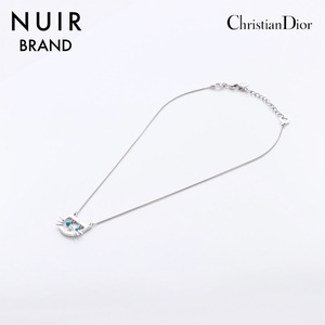 クリスチャンディオール Christian Dior ネックレス 猫モチーフ シルバー