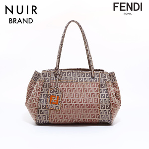 フェンディ FENDI ハンドバッグ ズッキーノ柄 ブラウン