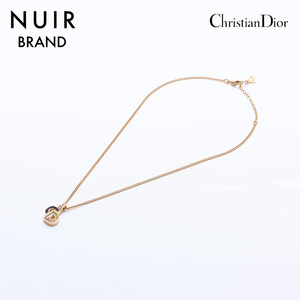 クリスチャンディオール Christian Dior ネックレス ラインストーン ゴールド