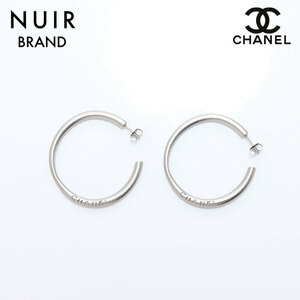 シャネル CHANEL ピアス フープ シルバー