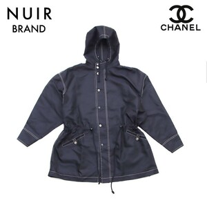 シャネル CHANEL ジャケット レインコート サイズ38 ナイロン ブラック