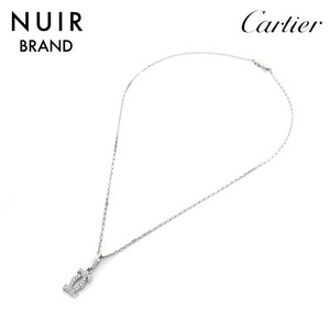  Cartier CARTIER necklace 2C charm diamond 750 7.62g silver 