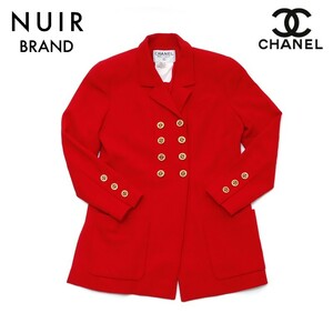 シャネル CHANEL ジャケット ブルゾン レッド