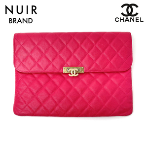  Chanel CHANEL clutch bag caviar s gold Second pink 