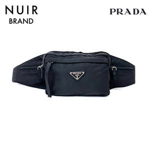 プラダ PRADA ショルダーバッグ ロゴ ナイロン シンプル　三角 ナイロン ブラック