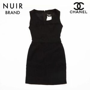  Chanel CHANEL One-piece безрукавка шерсть черный 