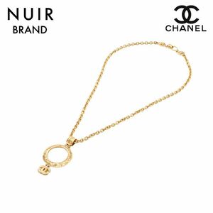  Chanel CHANEL колье здесь Mark раунд лупа Gold 