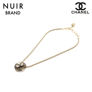  Chanel CHANEL колье черепаха задний 2001 год производства цепь цветок Gold зеленый 