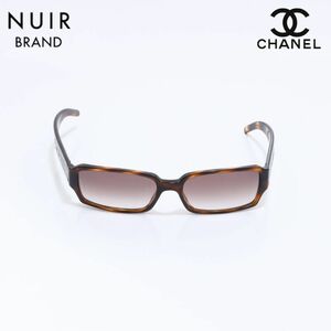  Chanel CHANEL sunglasses here Mark rhinestone Brown 