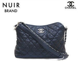 シャネル CHANEL ハンドバッグ マトラッセ 2WAY ホーボーバッグ キャビアスキン 2013年 レザー ブラック