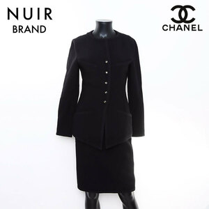 Chanel CHANEL выставить твид Size 40 черный 