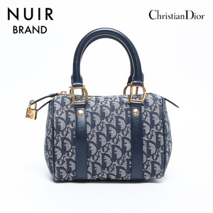 クリスチャンディオール Christian Dior ハンドバッグ トロッター ネイビー