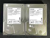 【送料無料】 　2個セット　★ 6TB ★　TOSHIBA　/　DT02ABA600V　【使用時間：179 ｈ＆177 ｈ】2023年製　稼働少 3.5インチ内蔵HDD SATA_画像1