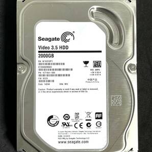 【送料無料】 ★ 2TB ★　ST2000VM003 / Seagate　【使用時間： 3 ｈ】新品同様　3.5インチ AVコマンド対応　ST2000VM003-1CT164　FW:SC23