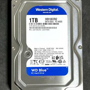 【送料無料】　★ 1TB ★　WD Blue　/　WD10EZRZ　【使用時間： 4627 ｈ】　2022年製　Western Digital Blue　良品　3.5インチ 内蔵HDD　