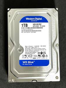 【送料無料】　★ 1TB ★　WD Blue　/　WD10EZRZ　【使用時間： 1899 ｈ】　2023年製　Western Digital Blue　良品　3.5インチ 内蔵HDD　