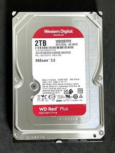 【送料無料】★ 2TB ★ WD Red Plus / WD20EFPX 【使用時間：8ｈ】 2023年製　新品同様　Western Digital RED Plus　3.5インチ内蔵HDD