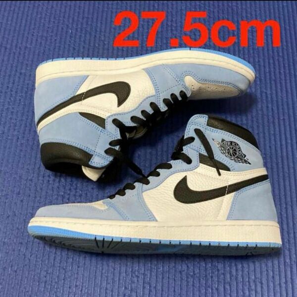 27.5 Nike AJ1 UNC ユニバーシティブルー