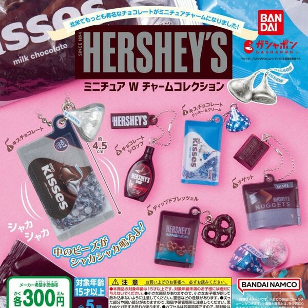 HERSHEY'S ミニチュアWチャームコレクション 全5種