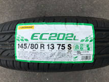 【M】　新品　145/80R13 　EC202L 　ダンロップ 　4本セット　2022年製 　夏　(個人様は西濃運輸　希望支店迄)_画像2