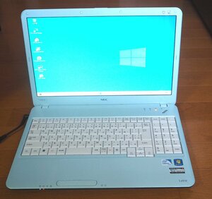 【中古品】ノートパソコン NEC LaVie　LS150B Windows10 SSD-60GB　CPU：Intel Core-i5 460M　2.53GHz　メモリ：8GB