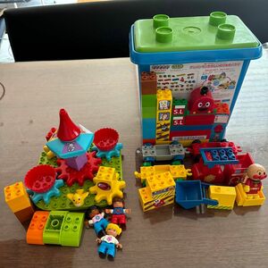 ブロック LEGO はじめてのデュプロ くるくるカップ　ブロックラボ　アンパンマン　たのしいのりものバケツ 知育玩具 レゴ