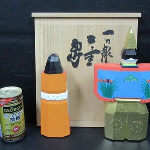 ◆横浜古物◆ 一刀彫 雛人形 神泉刀の画像2