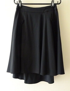 ランバン Lanvin en Blue 黒スカート　サイズ36　　美品