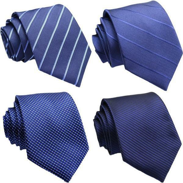 ネクタイ 4本セット [EIKO] ブルー系 レギュラータイ