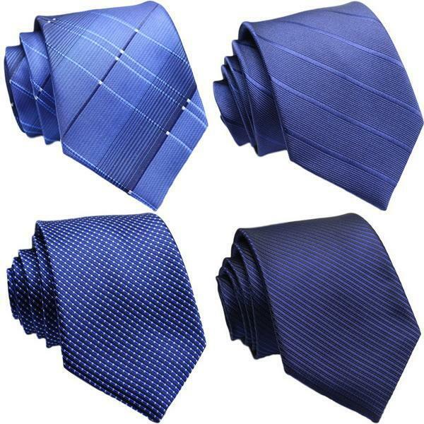ネクタイ 4本セット [HIKO] ブルー系 レギュラータイ