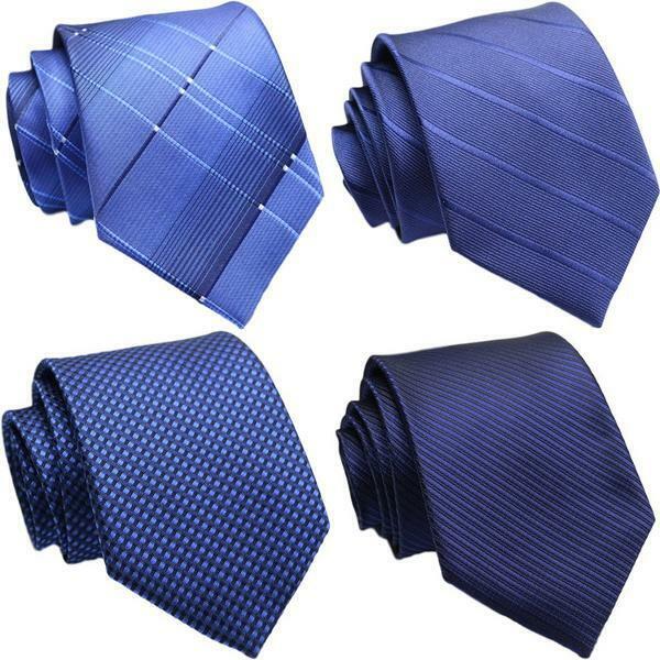 ネクタイ 4本セット [HINO] ブルー系 レギュラータイ