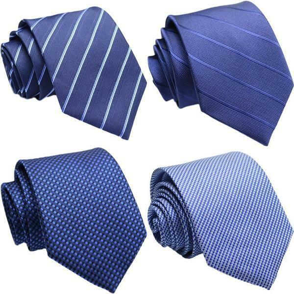 ネクタイ 4本セット [EINP] ブルー系 レギュラータイ